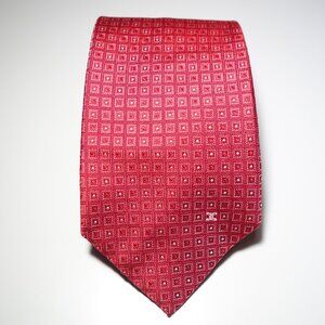 Vintage Celine 100% Silk Abstract Geometric Pattern Tie